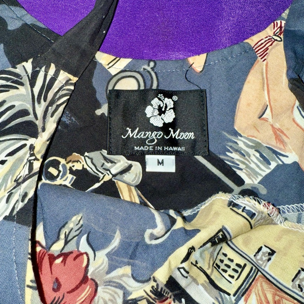 Mango Moon NEW Hawai⭐️ HOLLYWOOD ICON  Movies Schwabs Pharmacy*Derby* Dress M